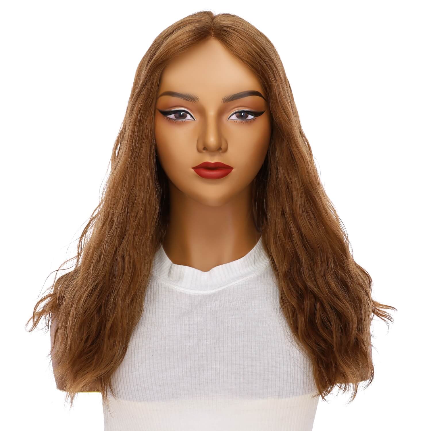 20" Divine Lace Top Wig Copper Wavy - Image 2