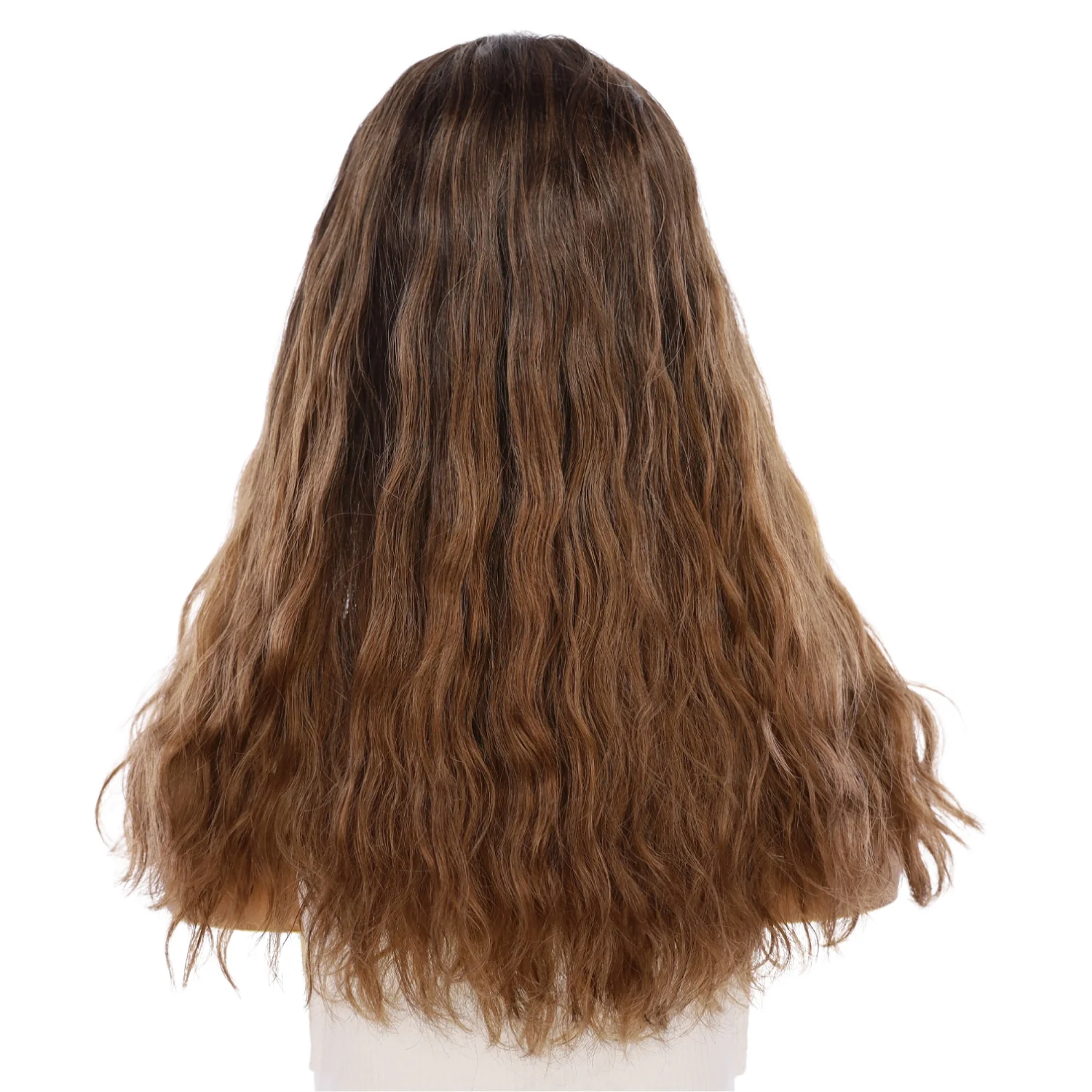 20" Divine Lace Top Wig Dark Brown Ombre Wavy - Image 3
