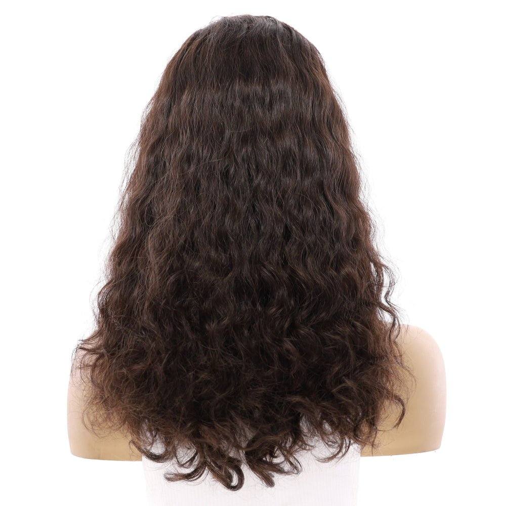20" Divine Lace Top Wig Dark Brown Wavy - Image 3