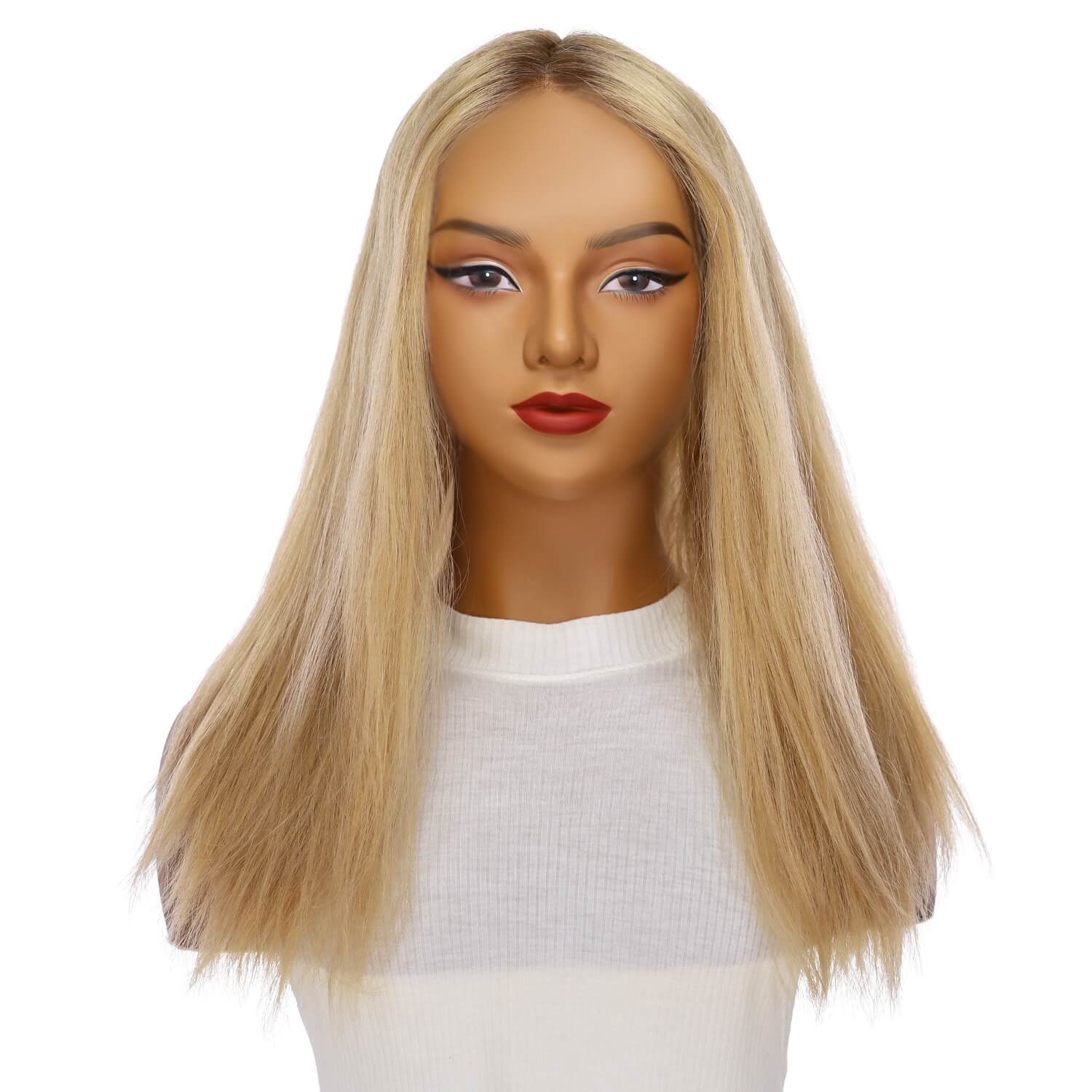 20" Divine Lace Top Wig Golden Blonde Wavy - Image 2