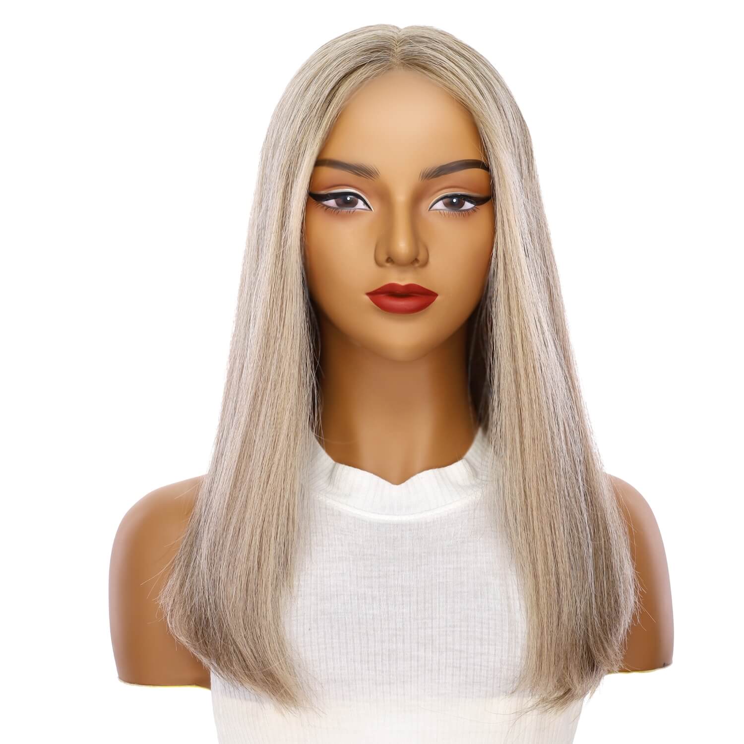 20" Divine Lace Top Wig Icy Blonde w/ Lowlights - Image 2