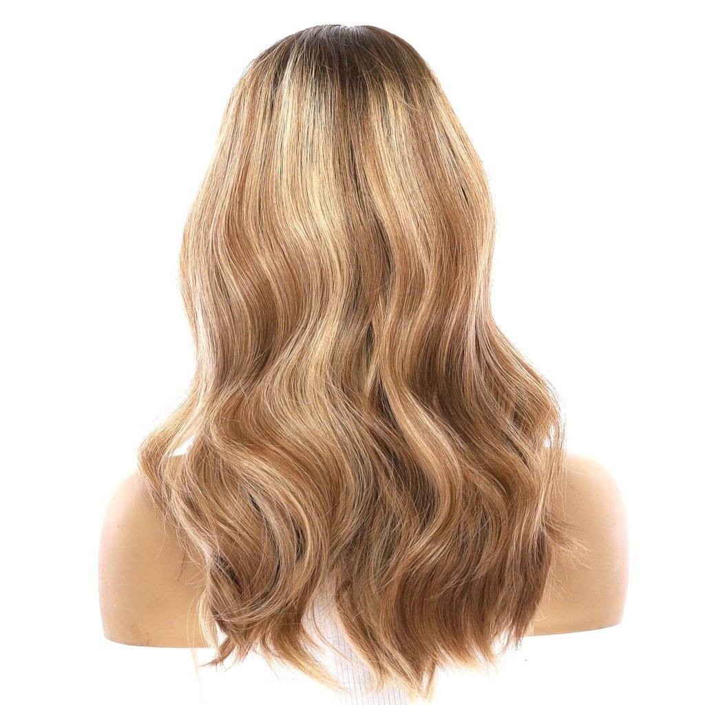 20" Divine Lace Top Wig Medium Blonde w/ Highlights - Image 3