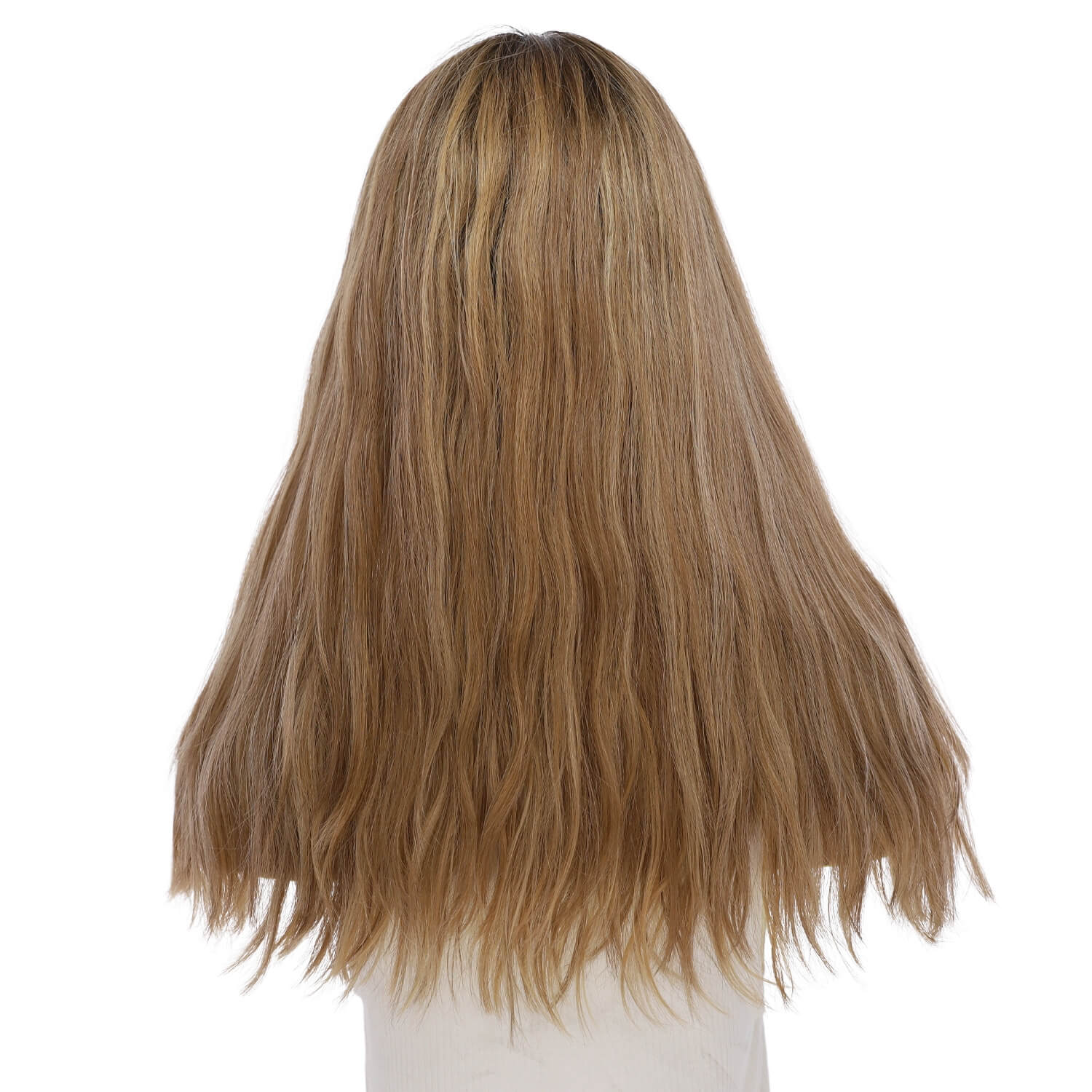 20" Divine Lace Top Wig Medium Blonde w/ Highlights Wavy - Image 3