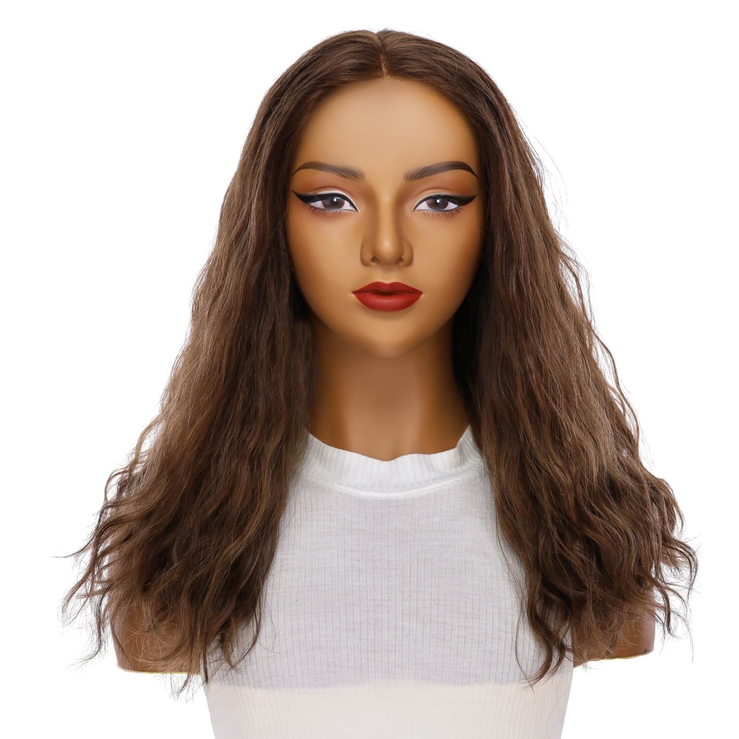 20" Divine Lace Top Wig Medium Brown Babylight Wavy - Image 2