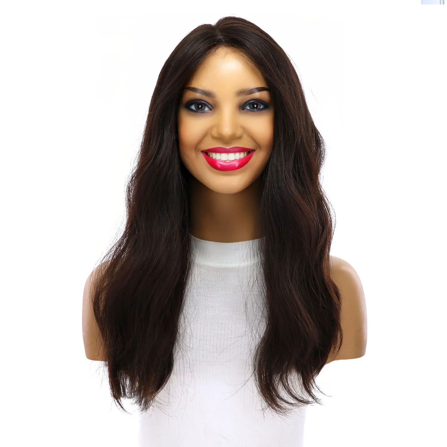 20" Divine Lace Top Wig Neutral Black Wavy - Image 2