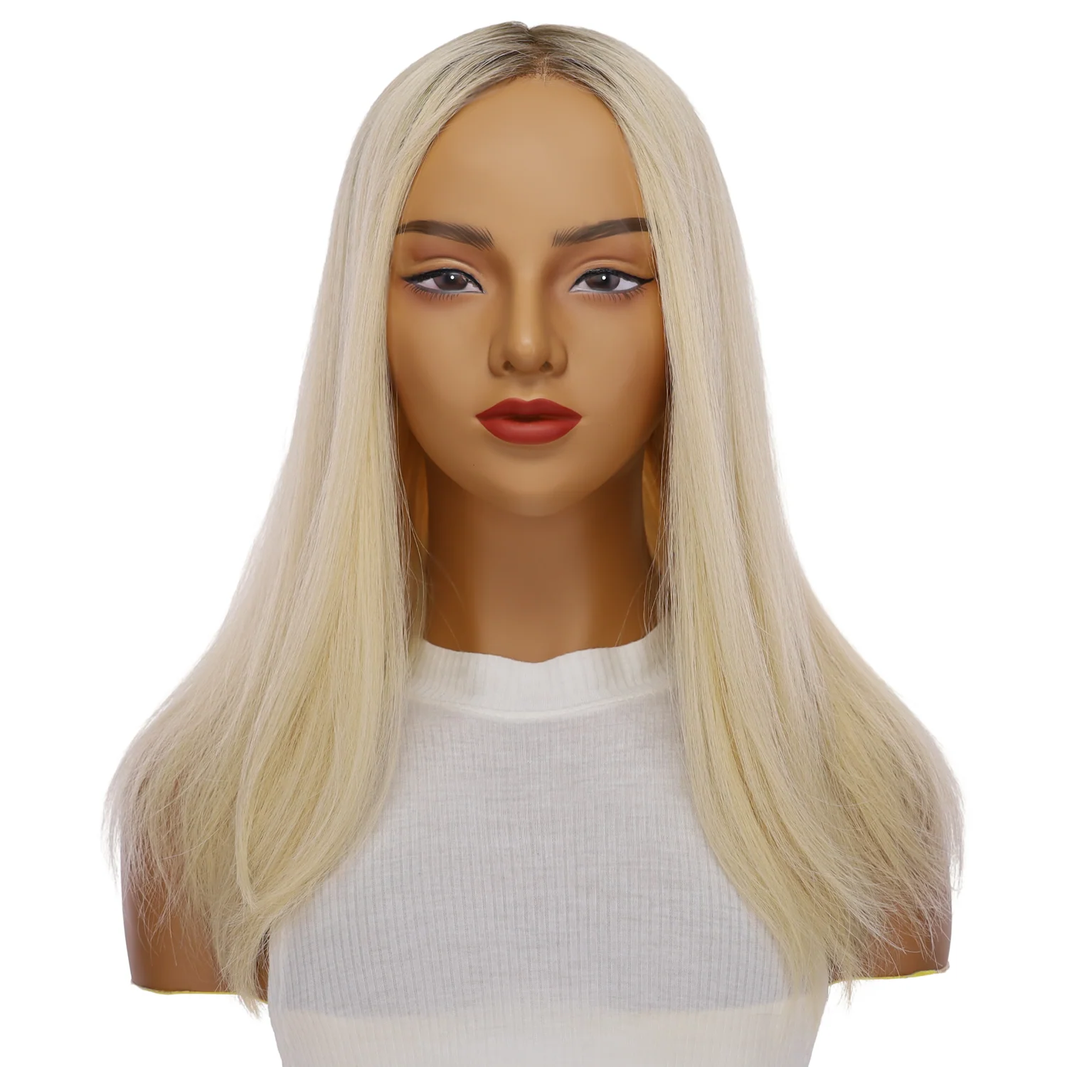 20" Divine Lace Top Wig Platinum Blonde 2.0 - Image 2