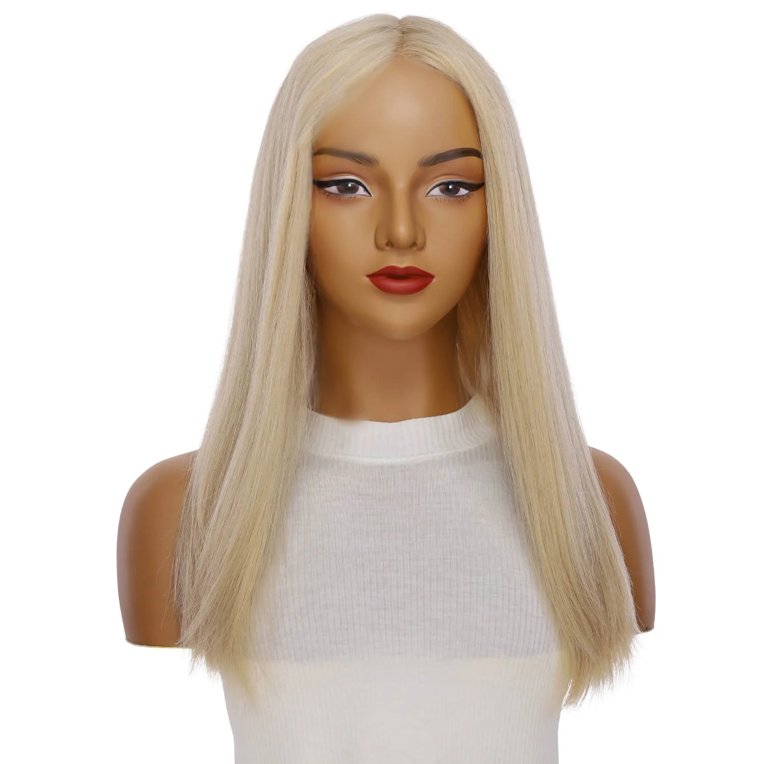20" Divine Lace Top Wig Beige Blonde w/ No Rooting - Image 2