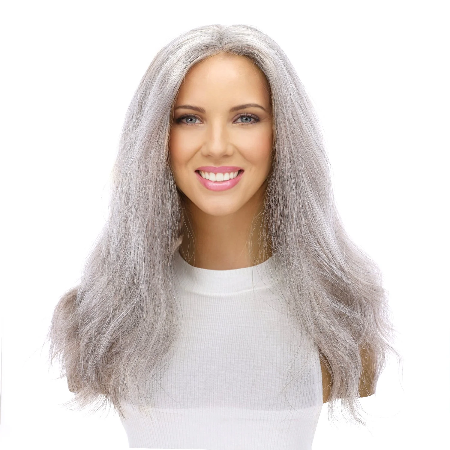 20" Divine Lace Top Wig Snow Grey - Image 2