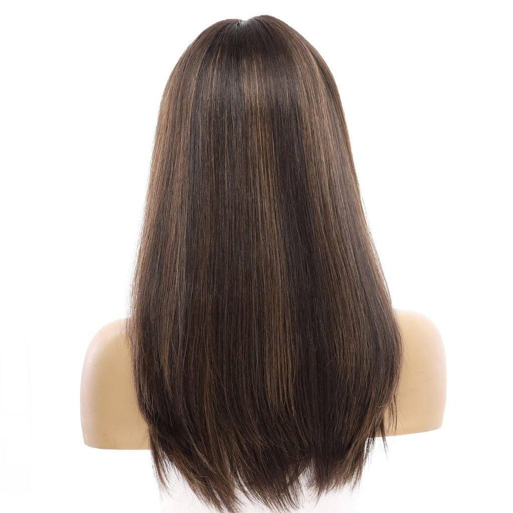 20" Divine Lace Top Wig Soft Black w/ Highlights - Image 3