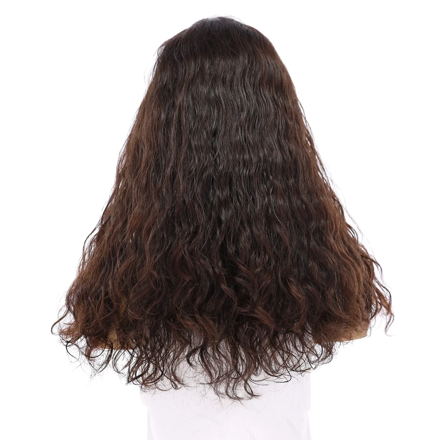20" Divine Luxe Lace Top Topper #2 Neutral Dark Brown Wavy - Image 3