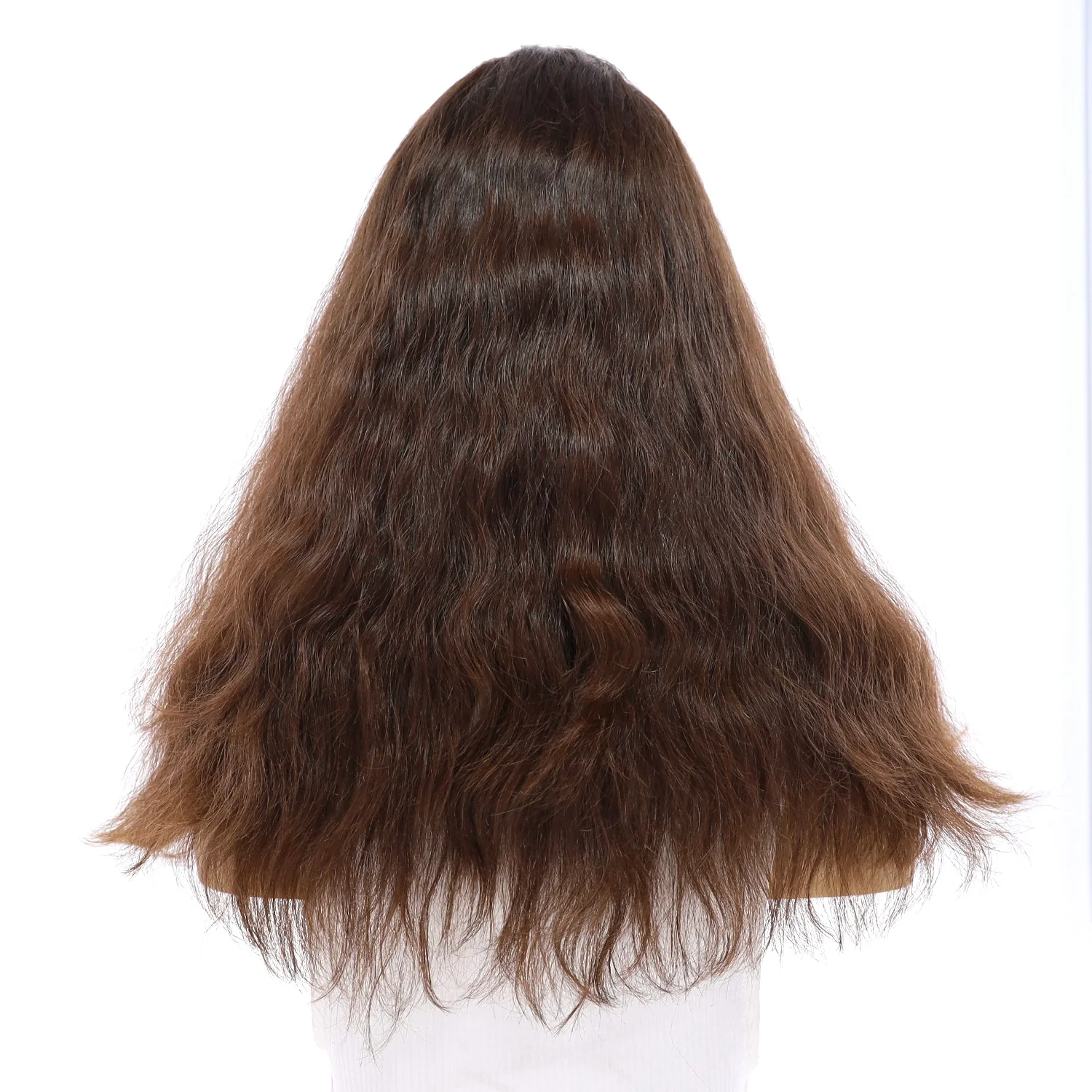 20" Divine Luxe Lace Top Topper #5 Warm Dark Brown Wavy - Image 3