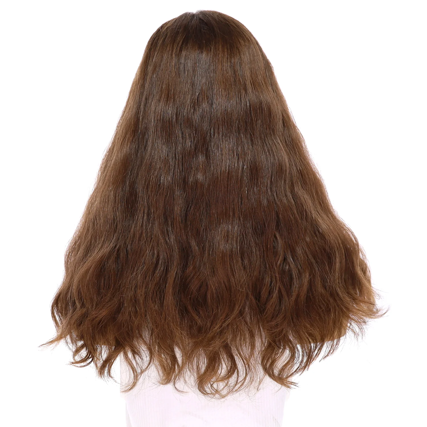 20" Divine Luxe Lace Top Topper #6 Neutral Medium Brown Wavy - Image 3
