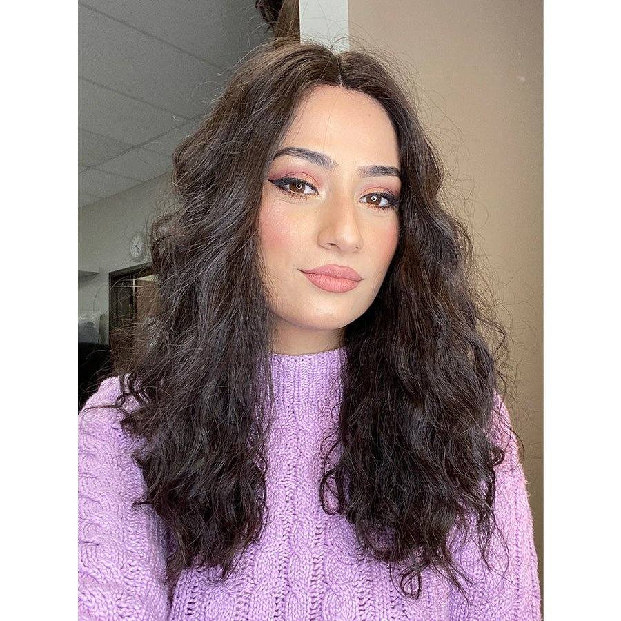 20" Divine Luxe Lace Top Wig #4 Dark Brown Wavy - Image 2