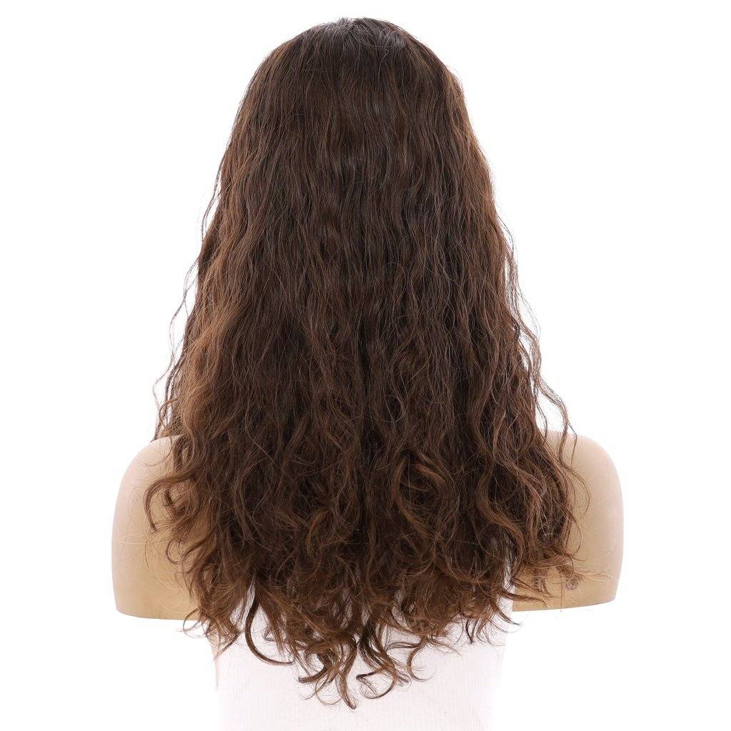 20" Divine Luxe Lace Top Wig #5 Warm Dark Brown Wavy - Image 3