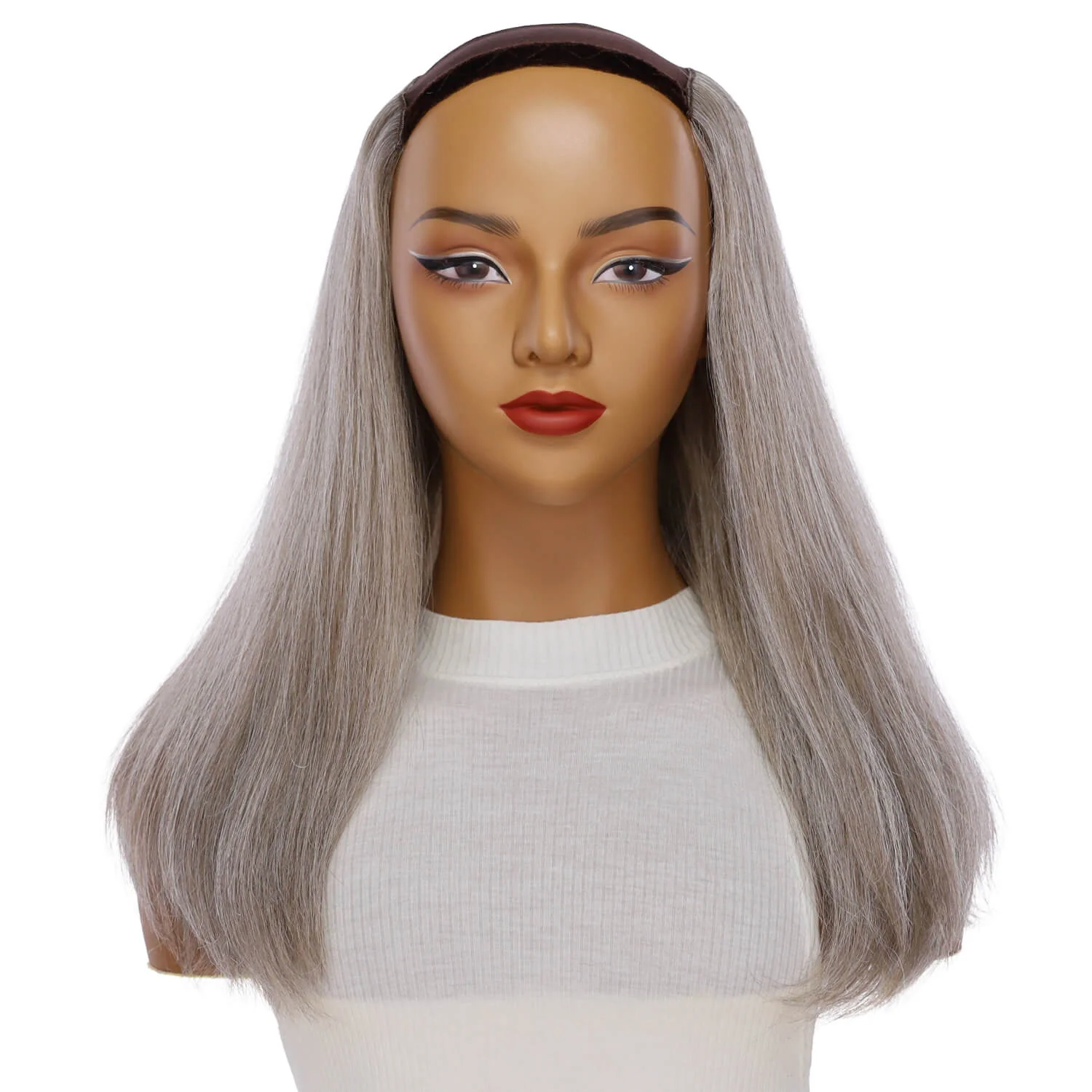 20" HatFall Wig Champagne Grey - Image 2