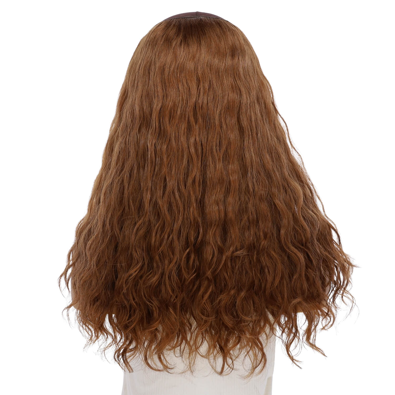 20" HatFall Wig Copper Wavy - Image 3