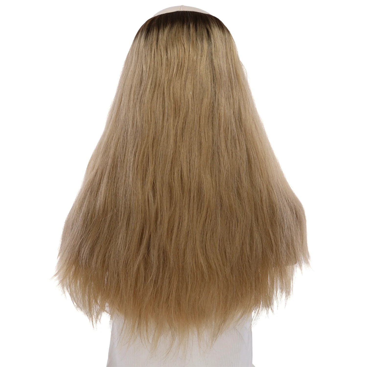 20" HatFall Wig Golden Blonde Wavy - Image 3