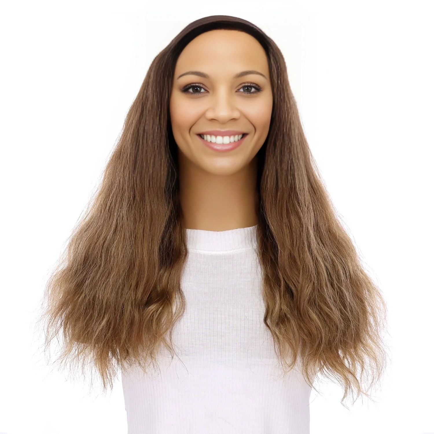 20" HatFall Wig Light Brown Babylight Wavy - Image 2