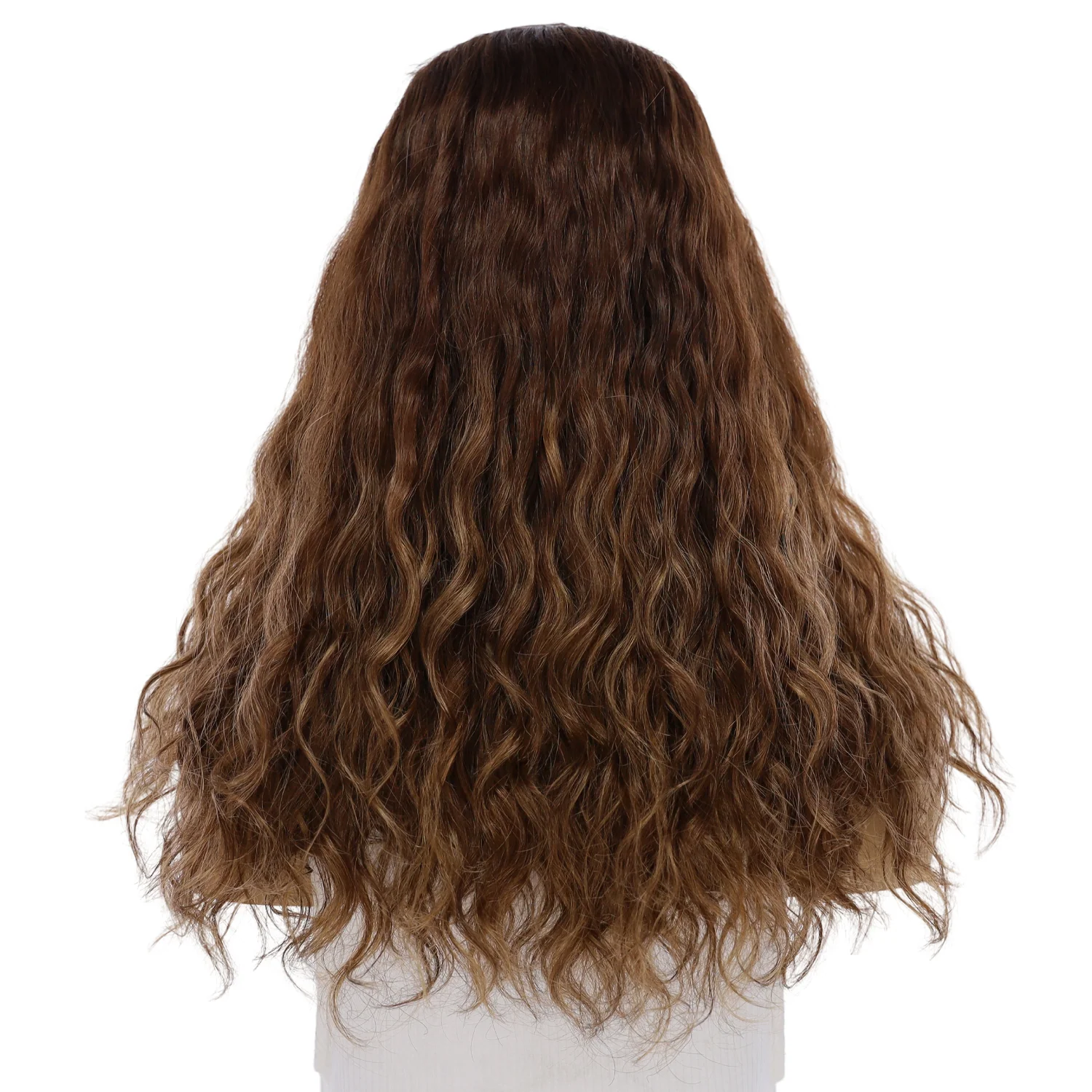 20" HatFall Wig Medium Brown Babylight Wavy - Image 3