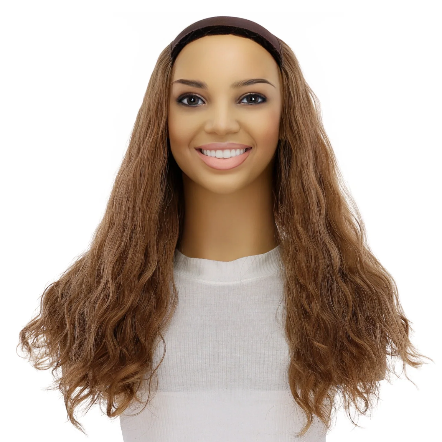 20" Hatfall Wig Strawberry Blonde Wavy - Image 2