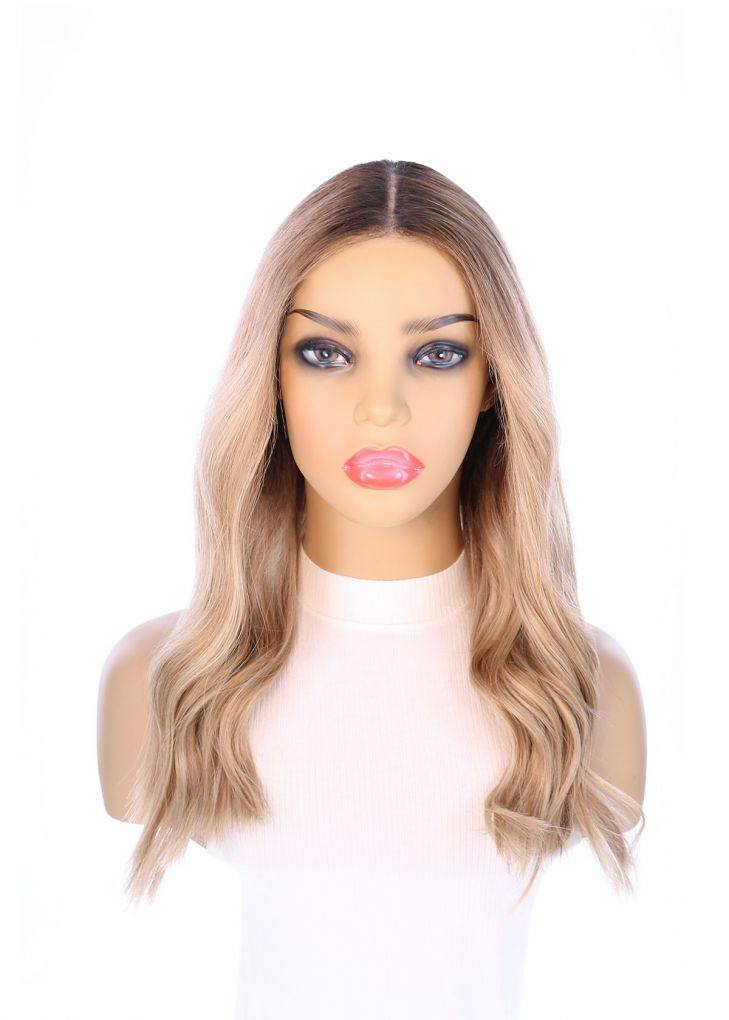 20" Divine Lace Top Wig Ash Blonde w/ Full Rooting - Image 4