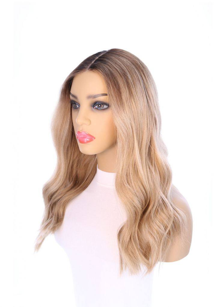 20" Divine Lace Top Wig Ash Blonde w/ Full Rooting - Image 5