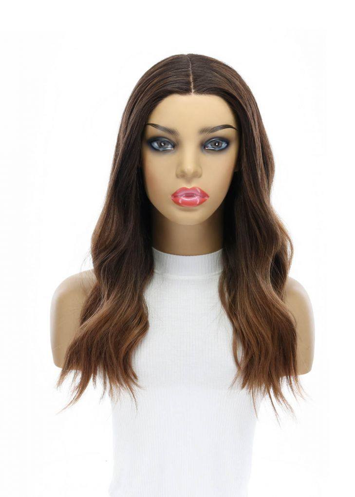 20" Divine Lace Top Wig Dark Brown Ombre - Image 3