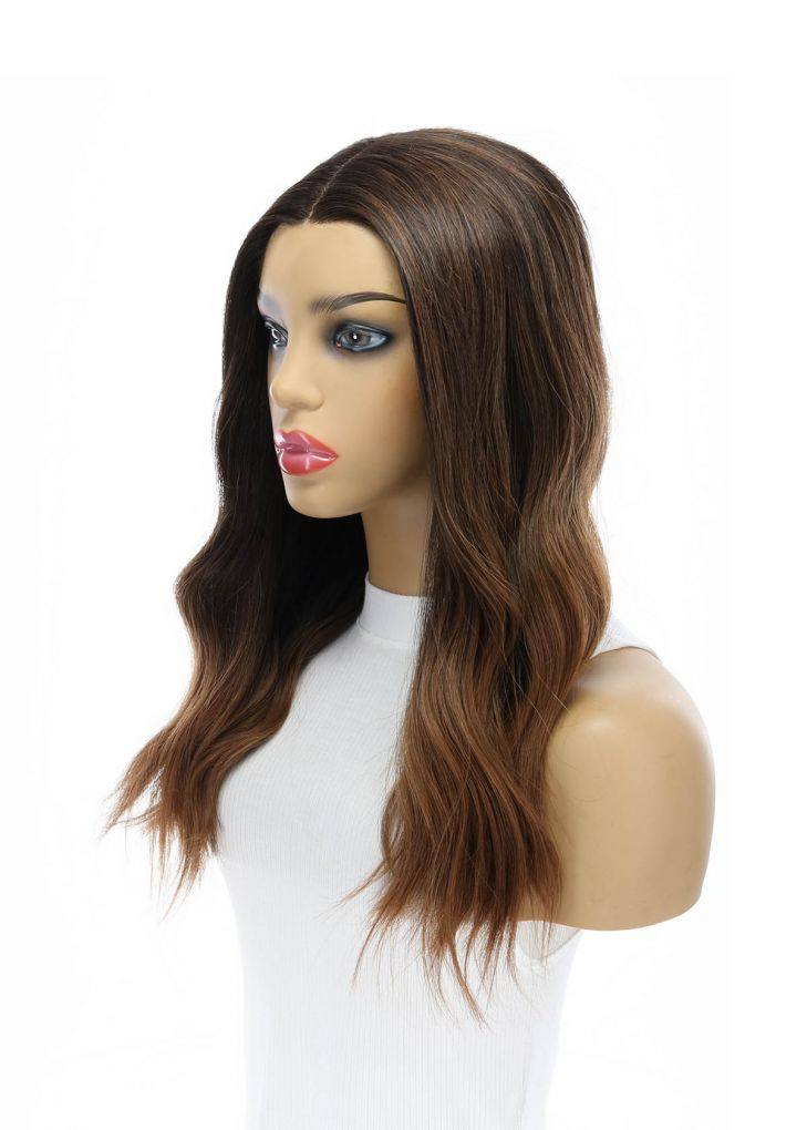 20" Divine Lace Top Wig Dark Brown Ombre - Image 5