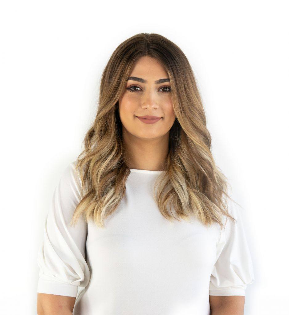 20" Divine Luxe Lace Top Wig #Light Brown w/ Blonde Balayage - Image 3