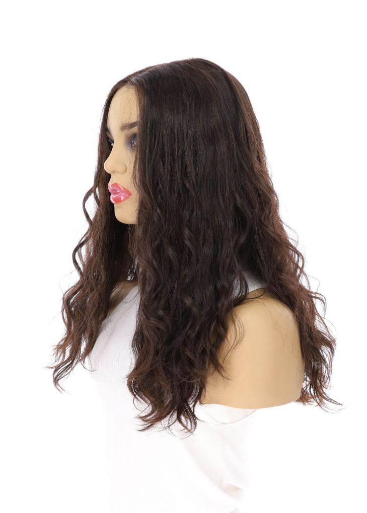 20" Divine Luxe Lace Top Wig #1B Black Wavy - Image 4