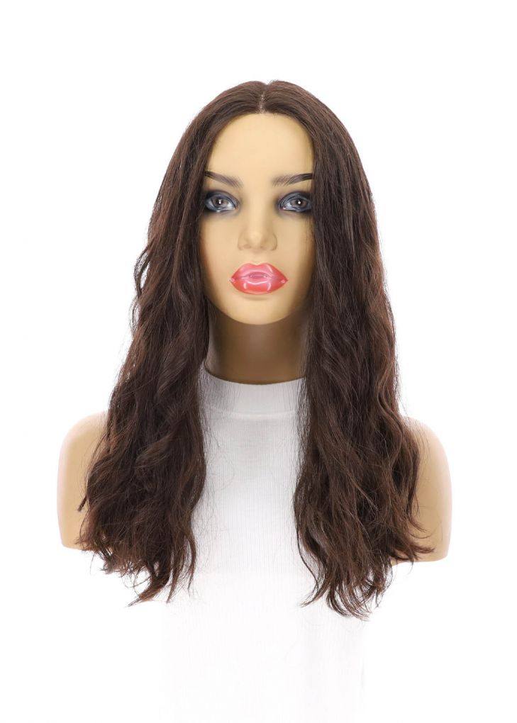 20" Divine Luxe Lace Top Wig #2 Neutral Dark Brown Wavy - Image 4