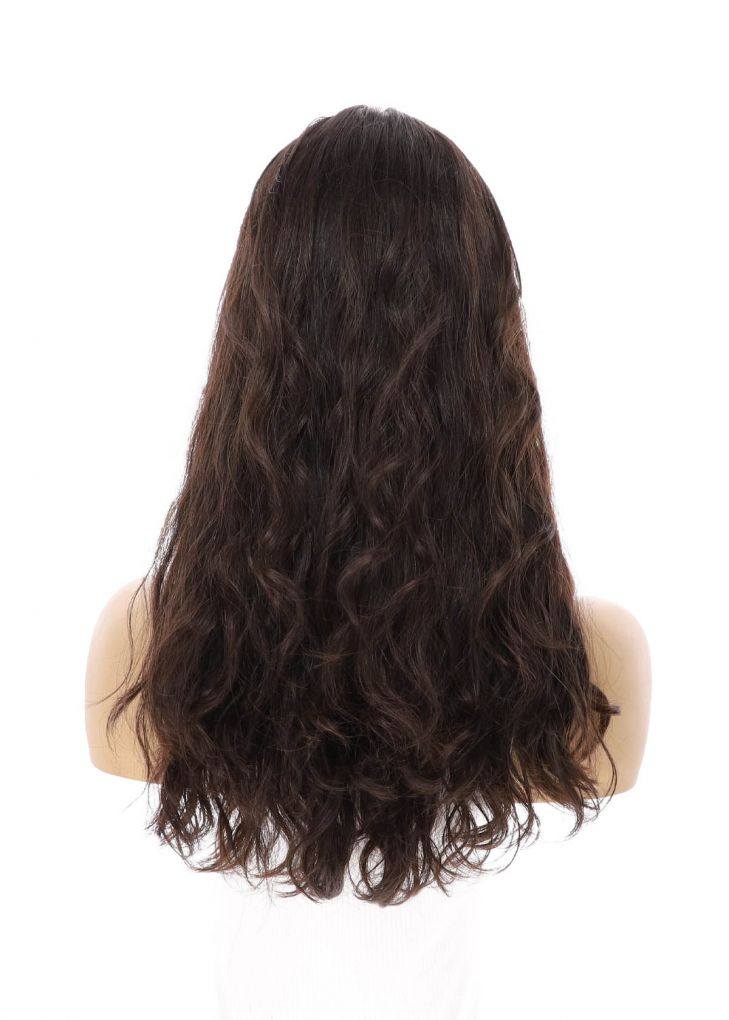 20" Divine Luxe Lace Top Wig #2 Neutral Dark Brown Wavy - Image 6
