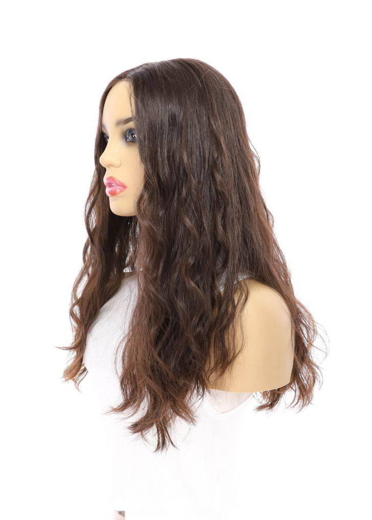 20" Divine Luxe Lace Top Wig #4 Dark Brown Wavy - Image 4
