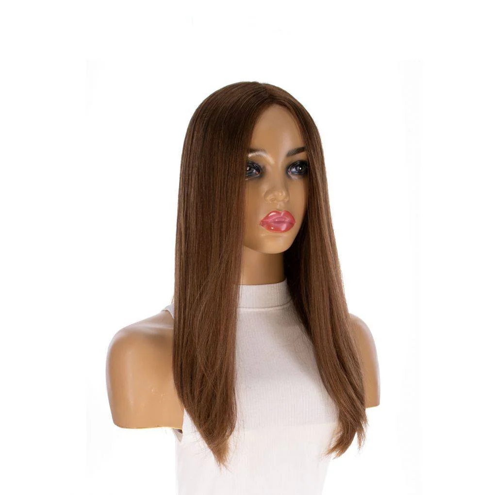 20" Divine Luxe Lace Top Wig #12 Warm Light Brown - Image 3