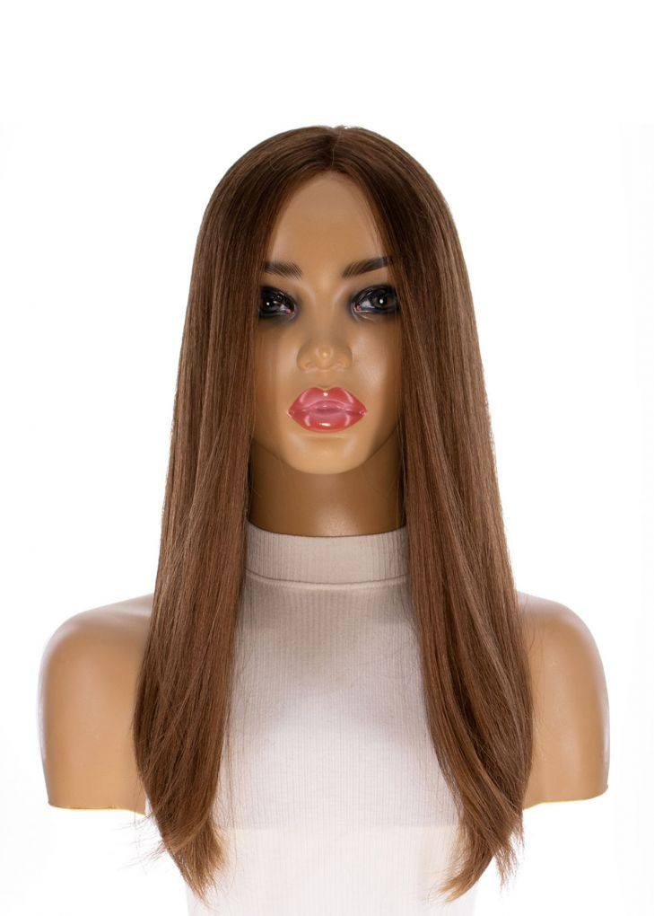 20" Divine Luxe Lace Top Wig #12 Warm Light Brown - Image 4