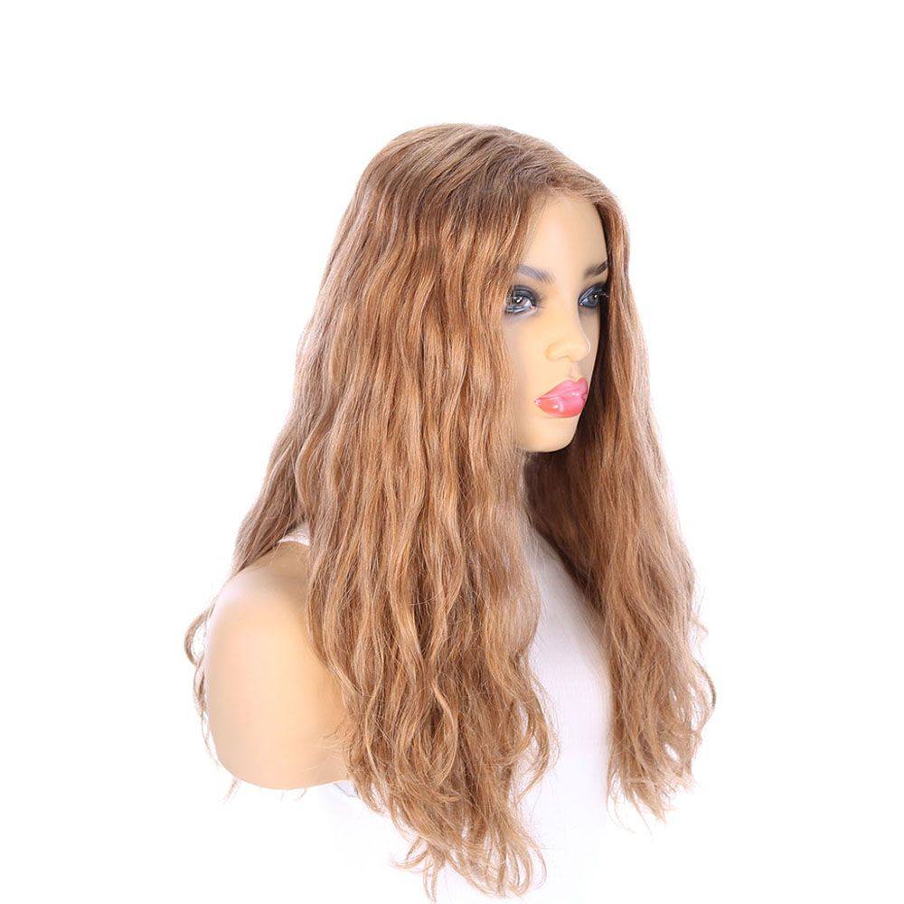 20" Divine Luxe Lace Top Wig #14 Warm Dark Blonde Wavy - Image 3
