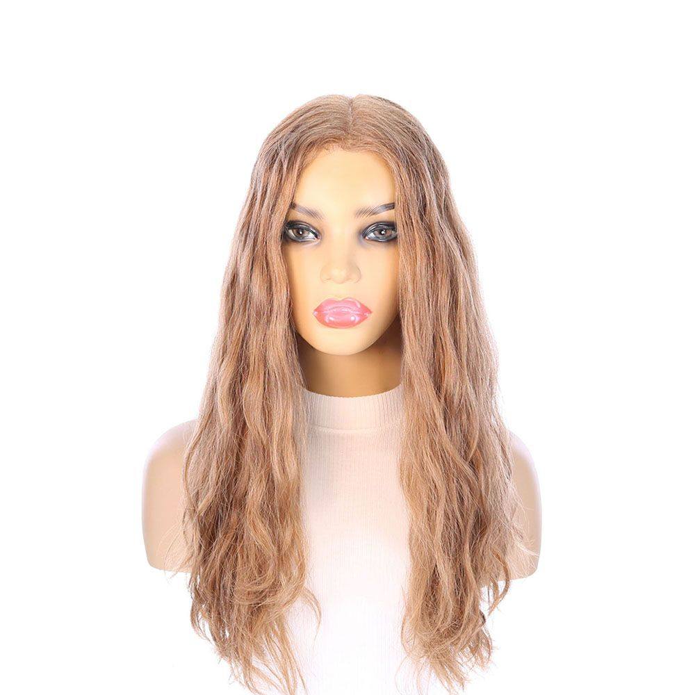20" Divine Luxe Lace Top Wig #14 Warm Dark Blonde Wavy - Image 4