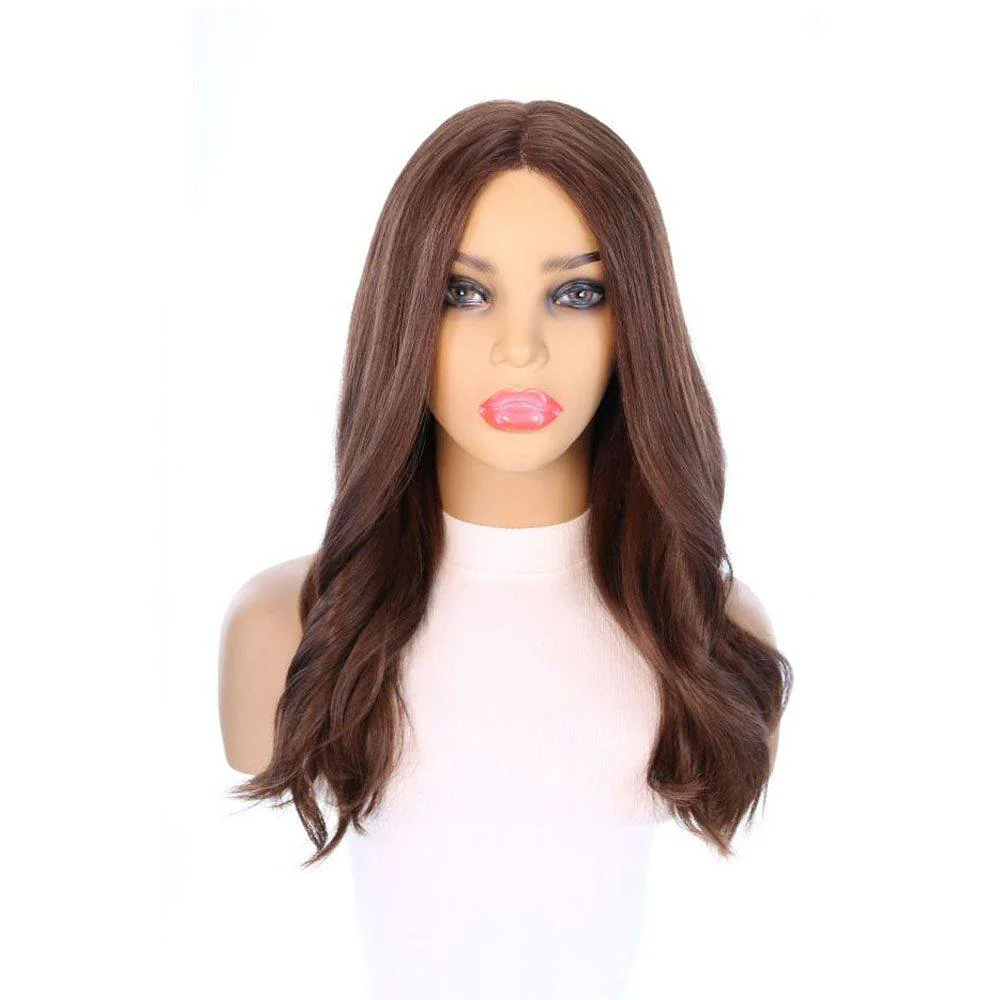 20" Divine Luxe Lace Top Wig #6 Neutral Medium Brown - Image 4