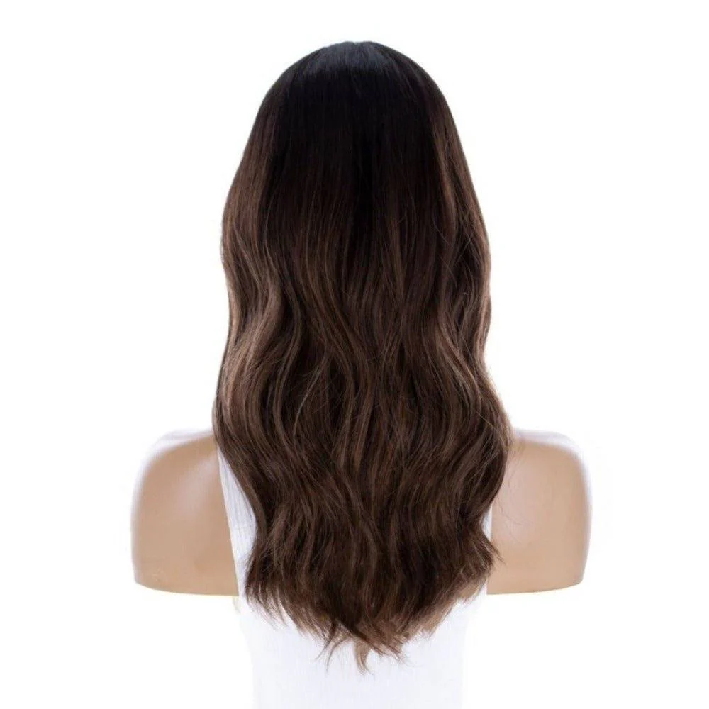 20" Divine Lace Top Wig Medium Brown Balayage - Image 4