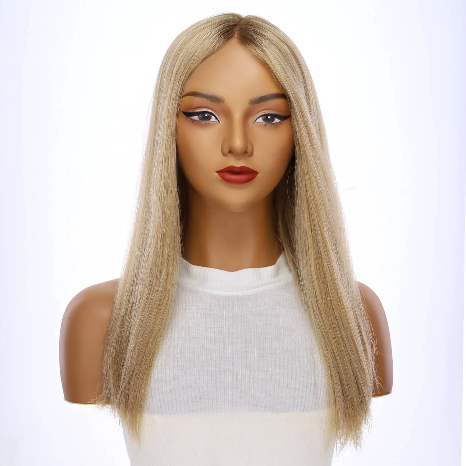 20" Divine Lace Top Wig Ash Blonde - Image 2