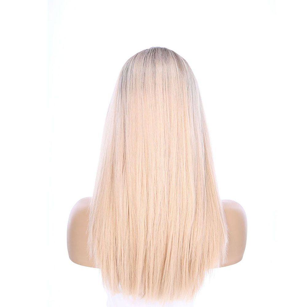 20" Divine Lace Top Wig Platinum Blonde w/ Full Rooting - Image 6