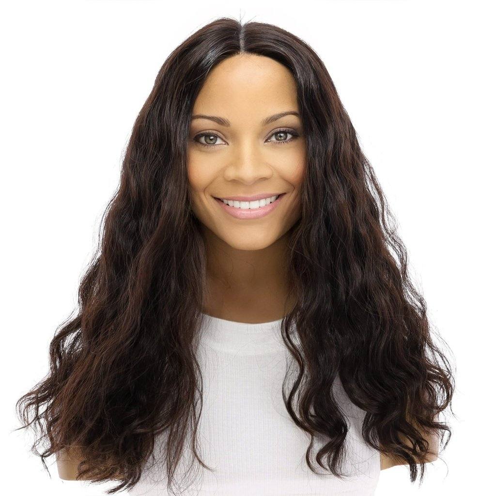 20" Divine Lace Top Wig Soft Black Wavy - Image 2