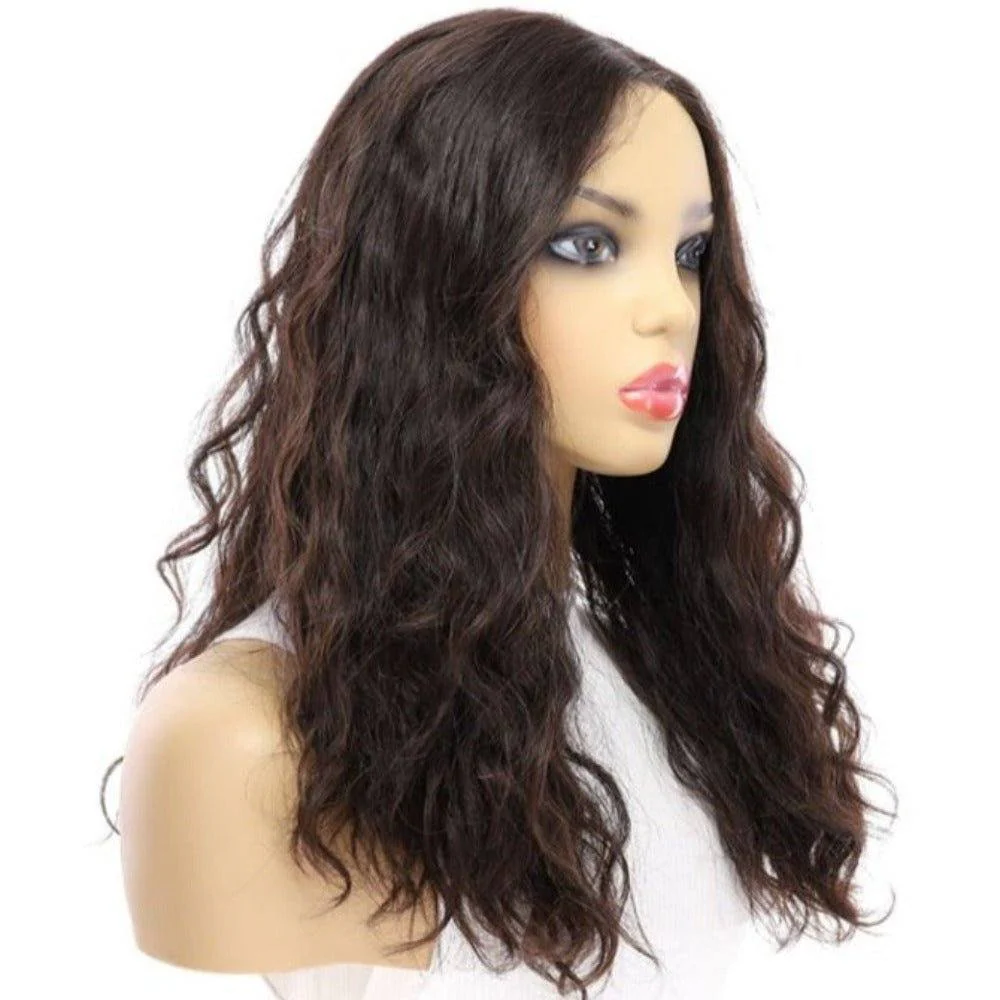 20" Divine Lace Top Wig Soft Black Wavy - Image 3