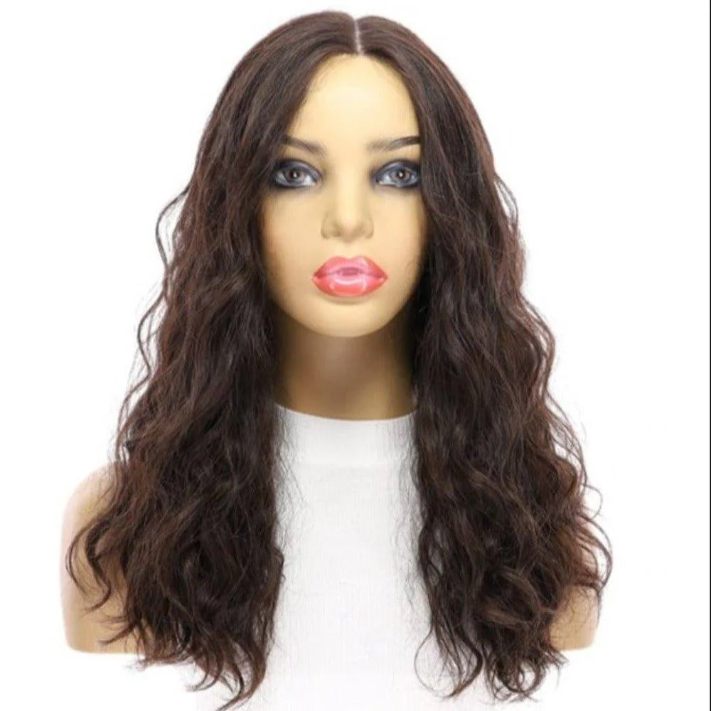 20" Divine Lace Top Wig Soft Black Wavy - Image 4