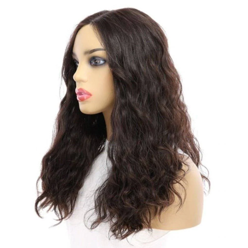 20" Divine Lace Top Wig Soft Black Wavy - Image 5