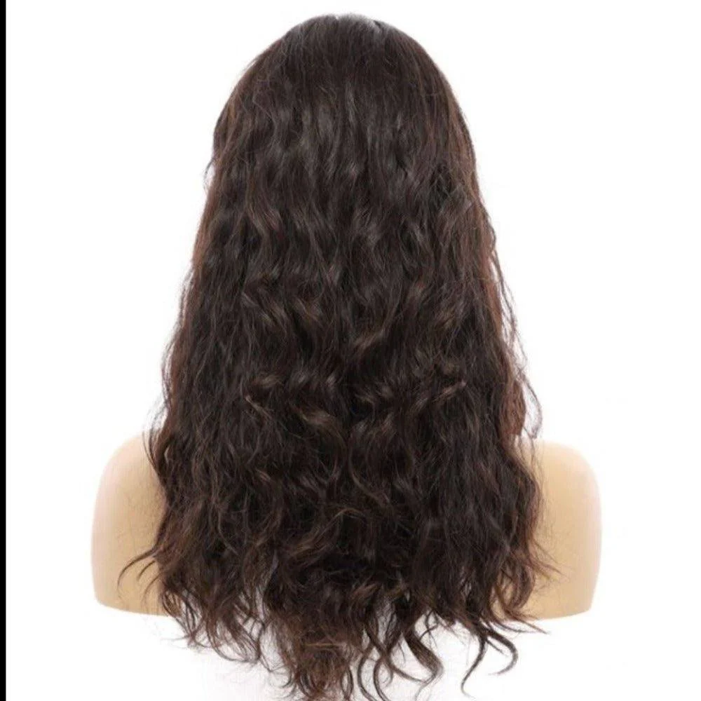 20" Divine Lace Top Wig Soft Black Wavy - Image 6