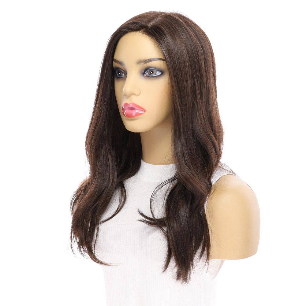20" Princess Silk Top Wig Dark Brown - Image 6