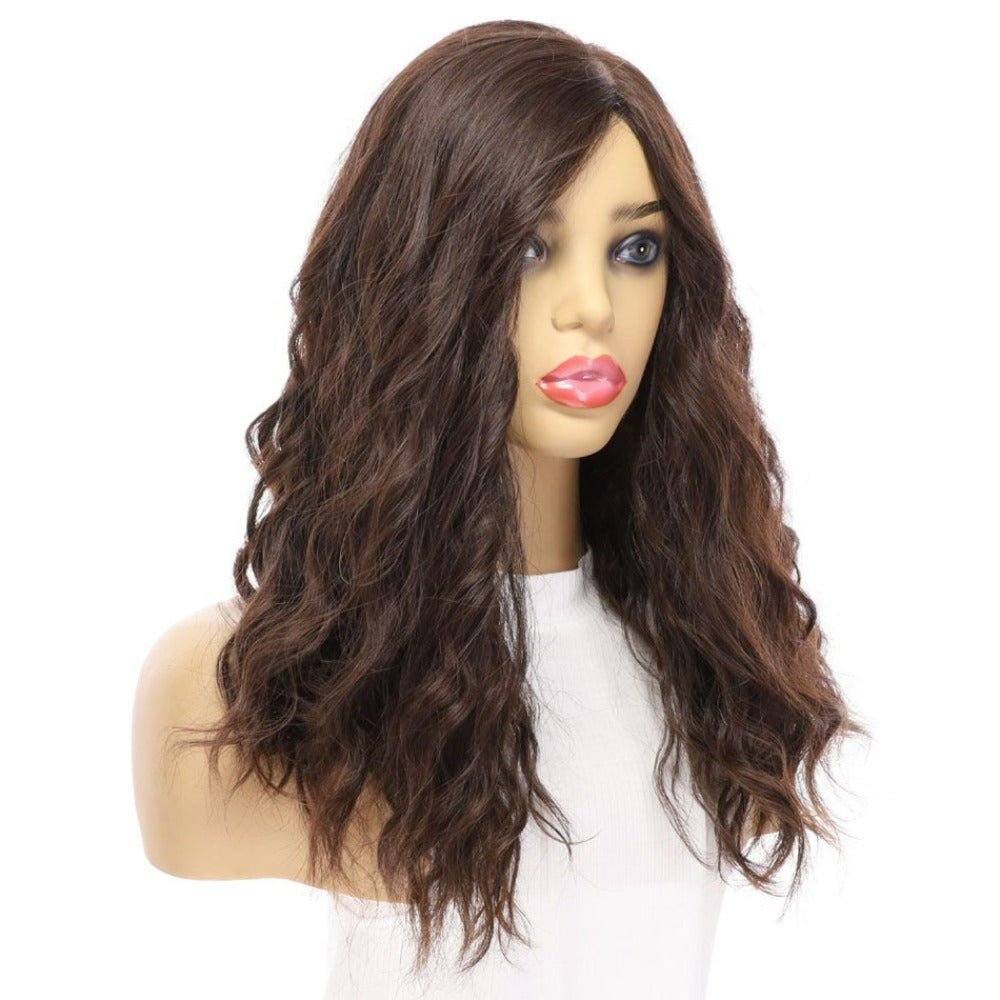 20" Princess Silk Top Wig Dark Brown Wavy - Image 3