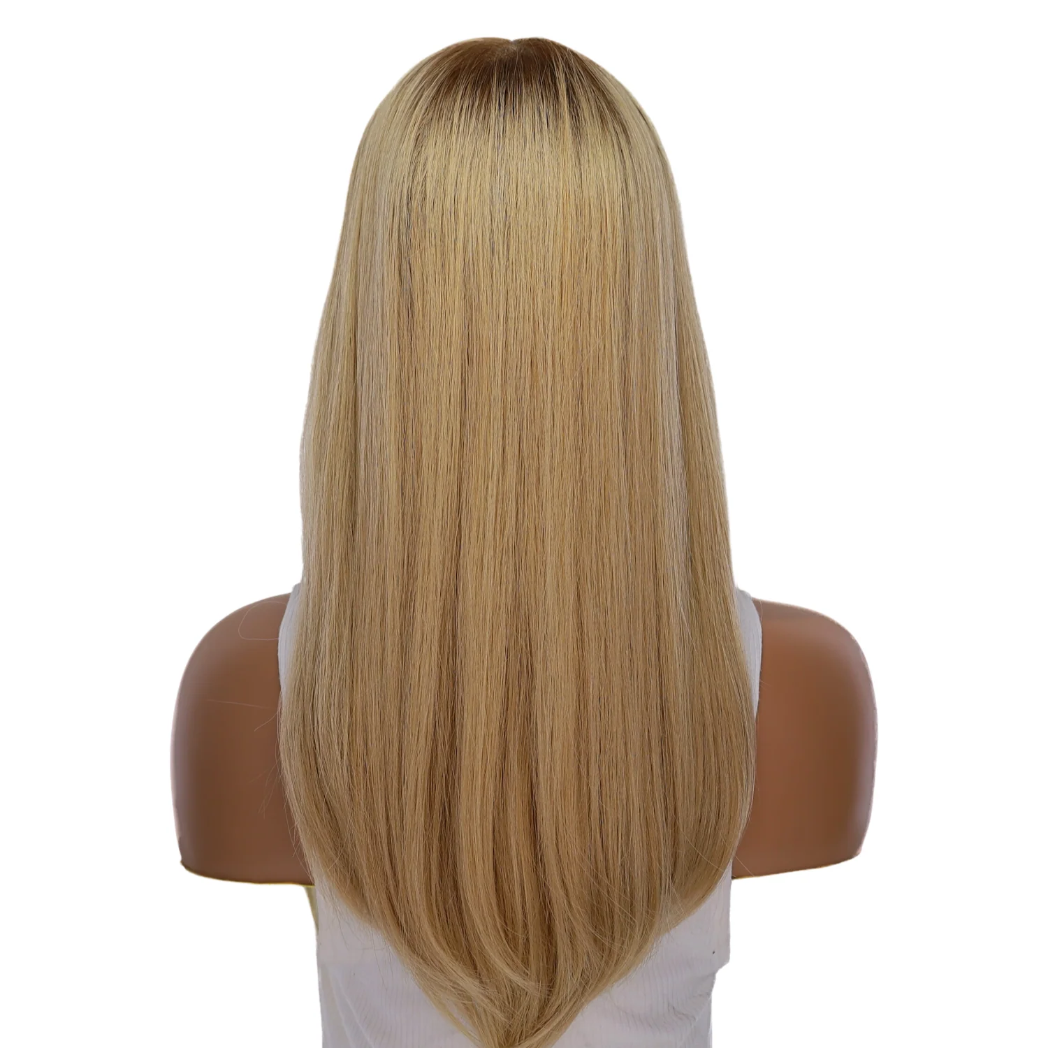 20" Princess Silk Top Wig Golden Blonde - Image 3