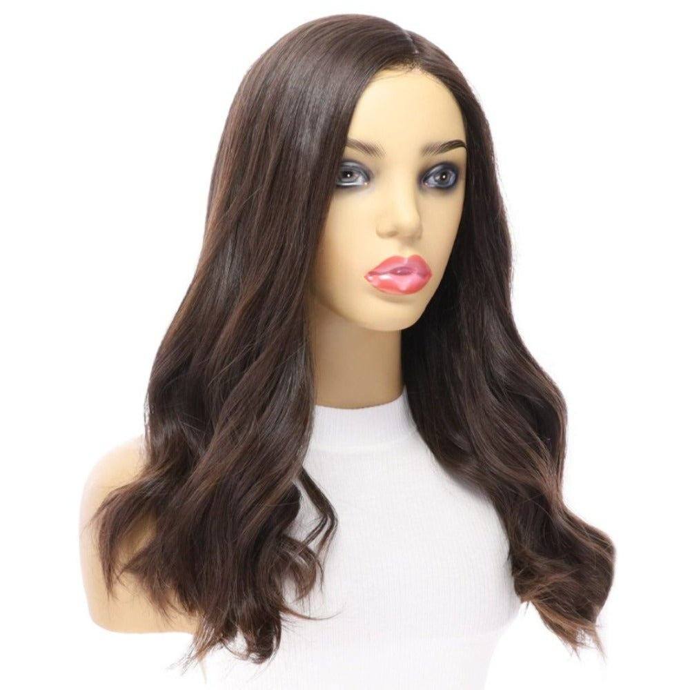 20" Luxe Silk Top Wig #4 Dark Brown - Image 3